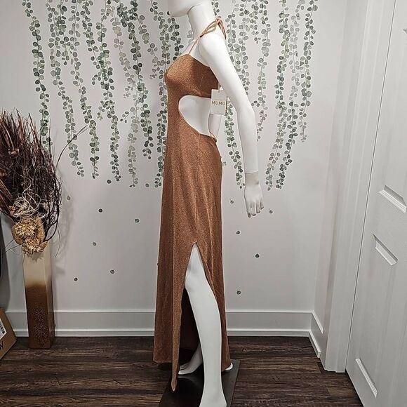 Show Me Your MuMu Enos Tube Maxi Dress Sz M - Picture 7 of 12